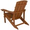 Merrick Lane Riviera Azure Adirondack Patio Chairs With Vertical Lattice Back And Weather Resistant Frame